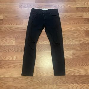 Spark Jeans Mens 34x30 Black Denim Pockets Skinny Stretch Casual Z